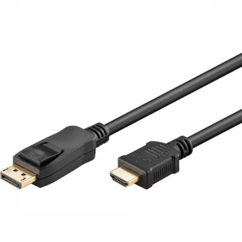 Goobay DisplayPort – HDMI (1m, DisplayPort, 1.4), video kábel