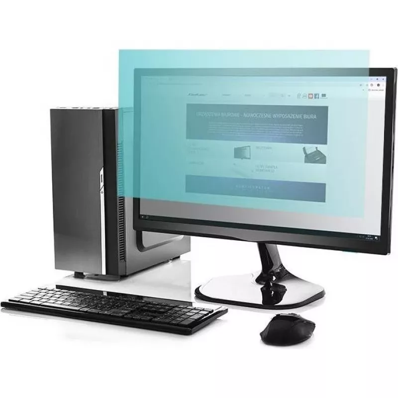 Ochrana proti videniu na monitor QOLTEC 51075 23,8 palcov anti-blue light, matná anti-glare