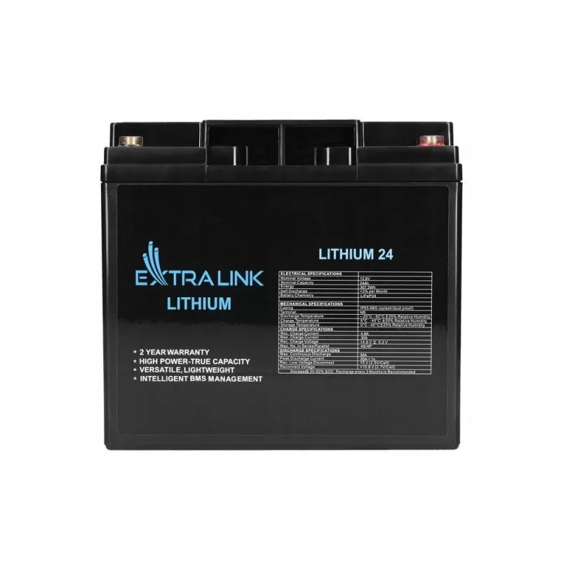 Extralink batéria LiFePO4 24000 mAh 12,8 V