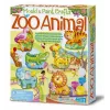 Sada na odlievanie sadry 4m 4753 — formy zvierat zo zoo na výrobu sadrových figúrok