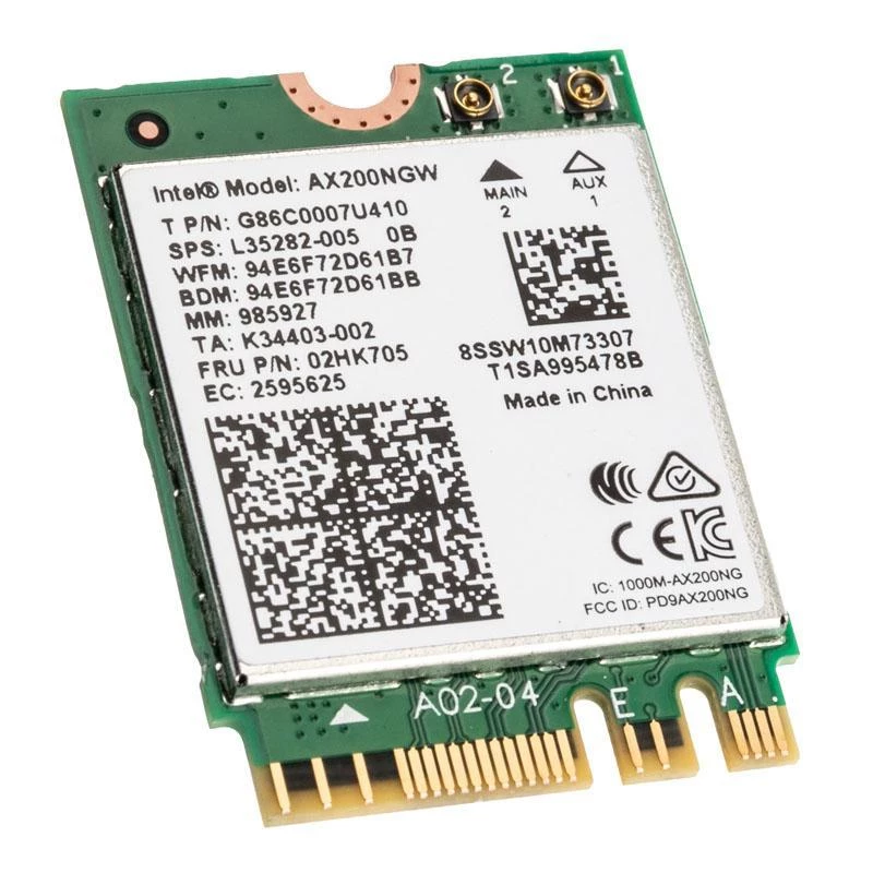 Intel AX200.NGWG.NV Wi-Fi 6 adaptér PCIe 2400 MBit/s sieťová WLAN