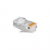 RJ45 konektor samec GEMBIRD PLUG3UP6/100, Cat5, rovný konektor, transparentný, pozlátené kontakty, balenie 100 ks