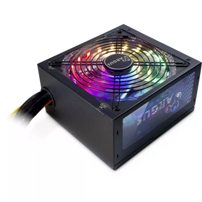 Inter-Tech Argus RGB-600W II napájací zdroj 20+4 Pin ATX ATX čierny