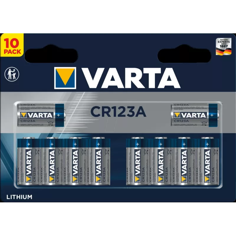 Batéria Varta 06205 CR123A lítium 3 V 34,5 mm 16 g