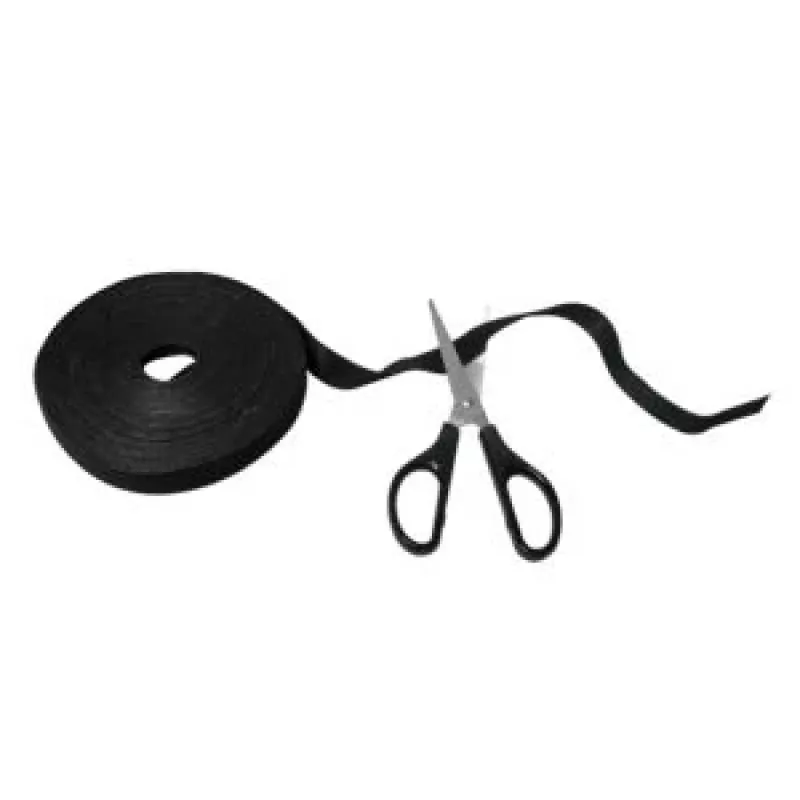 LogiLink KAB0055 páska na káble na suchý zips, rolka 10 m x 20 mm, čierna