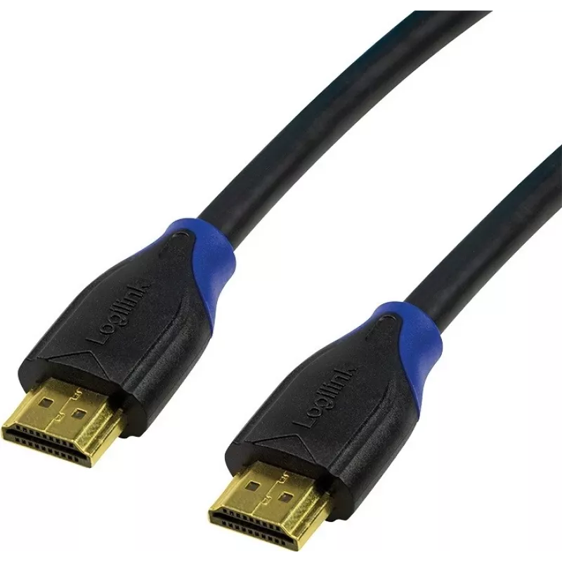 LogiLink CH0062 kábel HDMI 2.0 High Speed s Ethernetom, 4K/60Hz Ultra HD, 3D, pozlátené konektory, 2 m, čierny