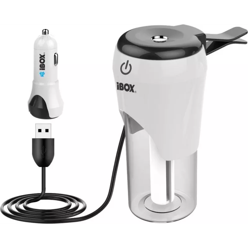 iBox ICCH-01 auto USB nabíjačka so zvlhčovačom vzduchu a aromadifuzérom