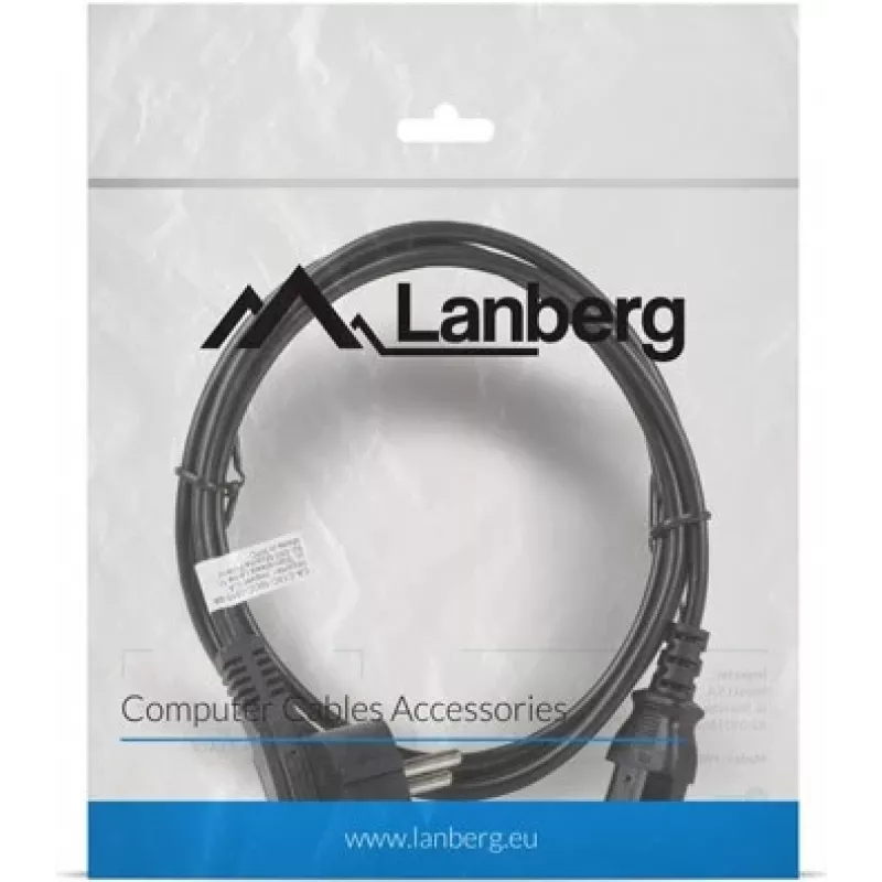 Lanberg CA-C13C-10CC-0018-BK napájací kábel čierny 1,8 m C13 konektor samica CEE7/7 (CA-C13C-10CC-0018-BK)