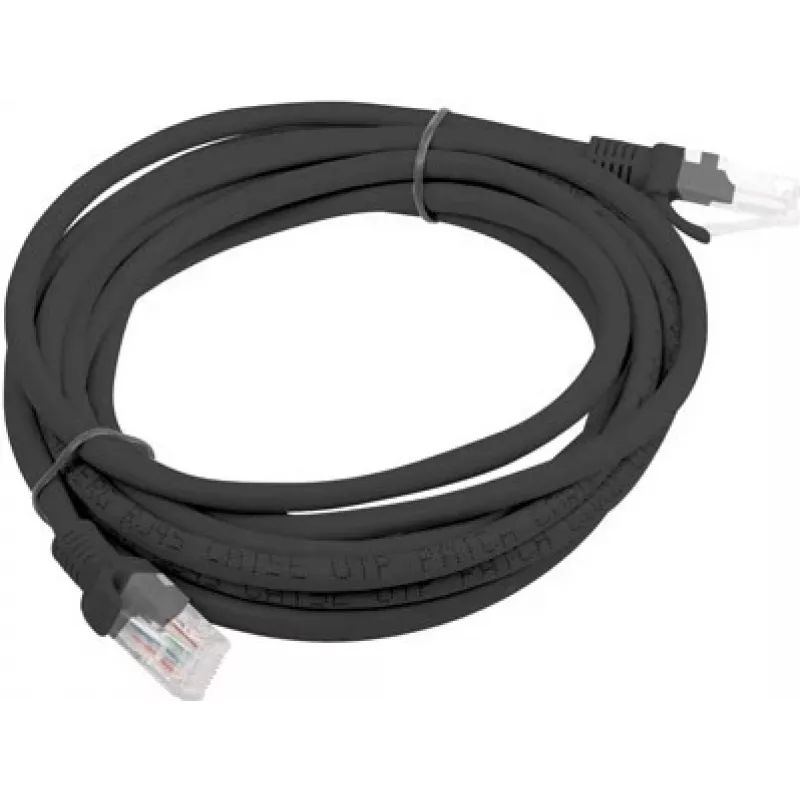 Patch kábel UTP Lanberg PCU6-10CC-0300-BK (RJ45 - RJ45, 3 m, UTP, kat. 6, farba čierny) (PCU6-10CC-0300-BK)