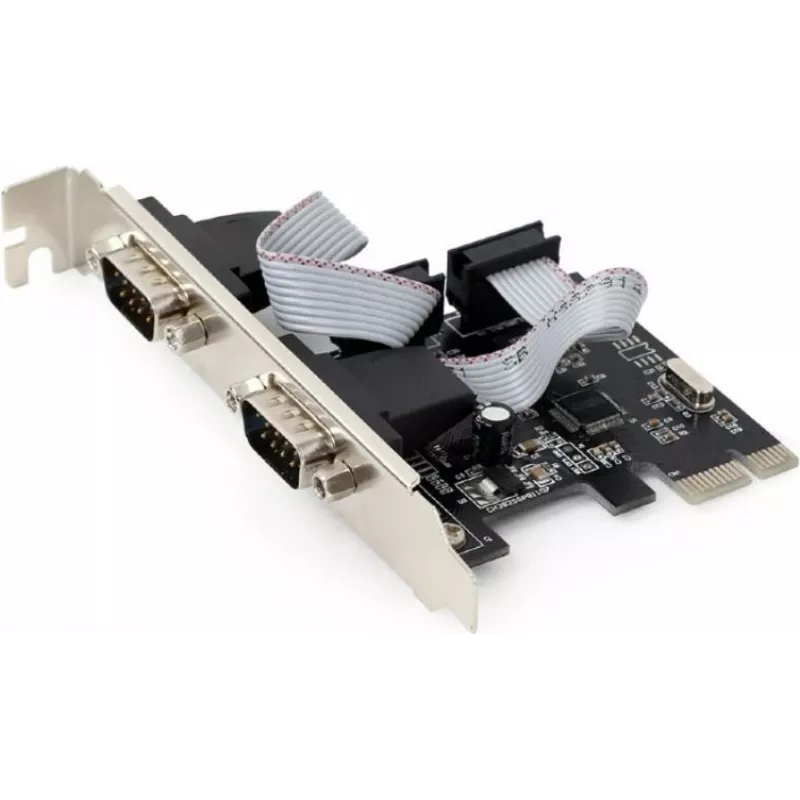 Sériová karta PCIe Gembird SPC-22, 2x RS-232, nízky profil, WCH382, 2 Mb/s