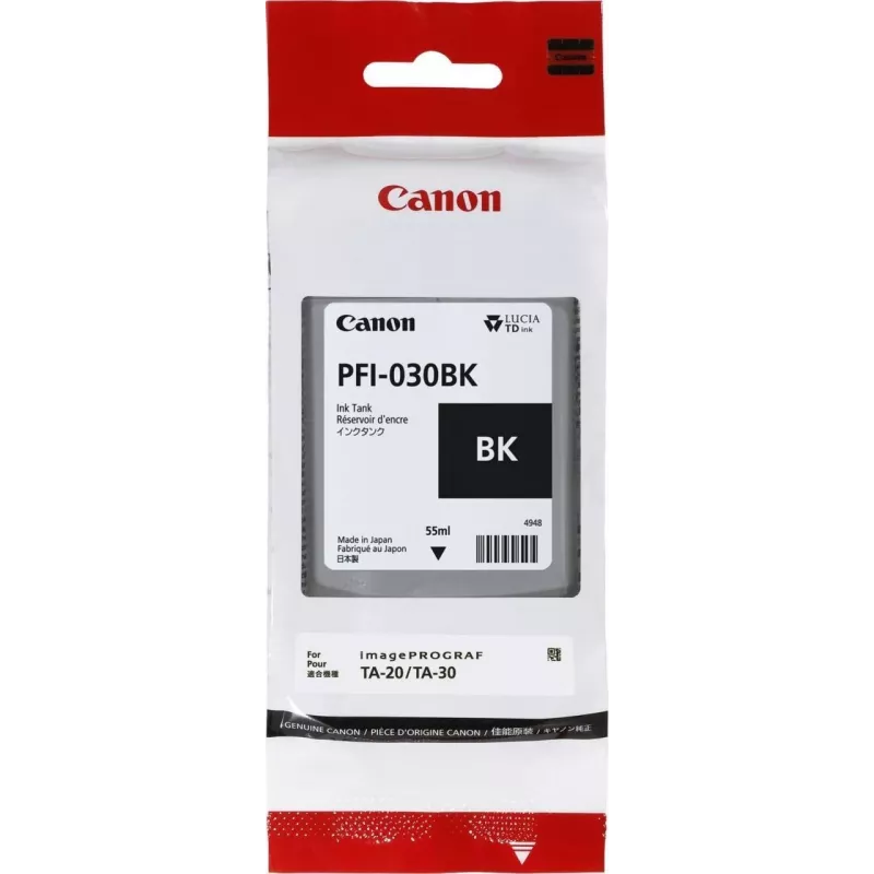 Canon PFI-030BK atramentová kazeta 1 kus originálna čierna