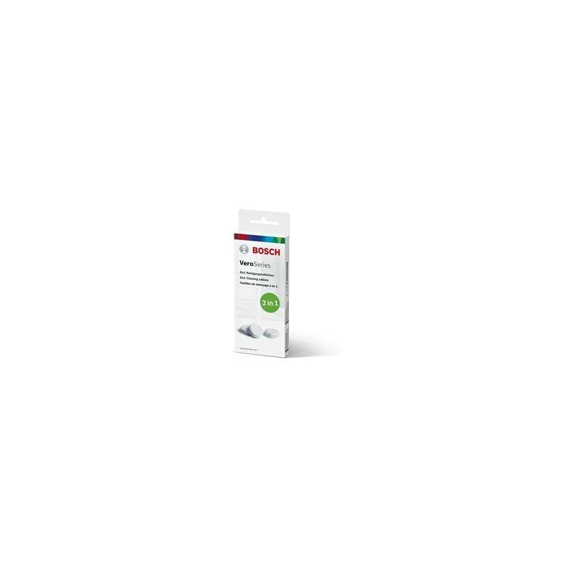 Čistiace tablety Bosch TCZ8001A — biela, balenie 10 ks, čistiace tablety pre domáce spotrebiče