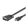 Goobay | DVI-D/HDMI kábel, poniklovaný | 50580 | DVI-D konektor samec Single-Link (18+1 Pin) | HDMI konektor samec (Type-A) | 2 m