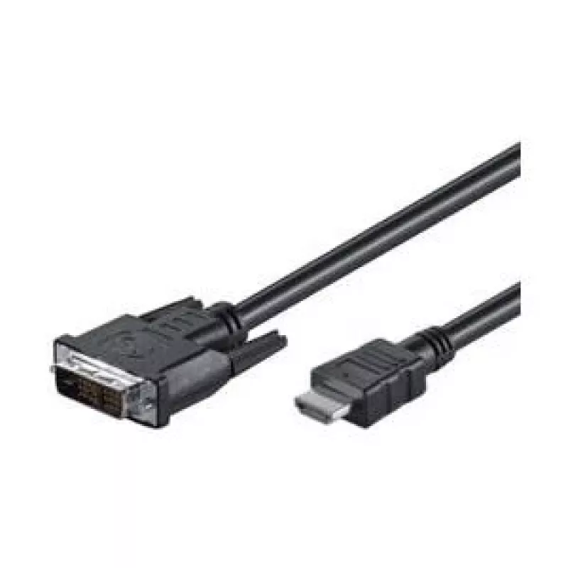 Goobay | DVI-D/HDMI kábel, poniklovaný | 50580 | DVI-D konektor samec Single-Link (18+1 Pin) | HDMI konektor samec (Type-A) | 2 m
