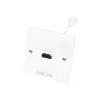 LogiLink AH0014 Nástenná zásuvka HDMI, 1 port, biela