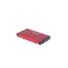 Gembird EE2-U3S-2-R - pevný disk - SATA - 6,35 cm (2.5) - 3.0 - červený - hliník (EE2-U3S-2-R)