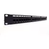 Digitus Professional DN-91624U 19-palcový patch panel, 24x RJ45, Cat 6, netienený, LSA, 1U, čierny