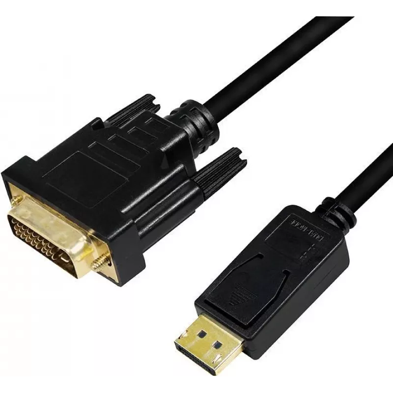 Adaptér video kábla LogiLink CV0132 DisplayPort na DVI 3m čierny