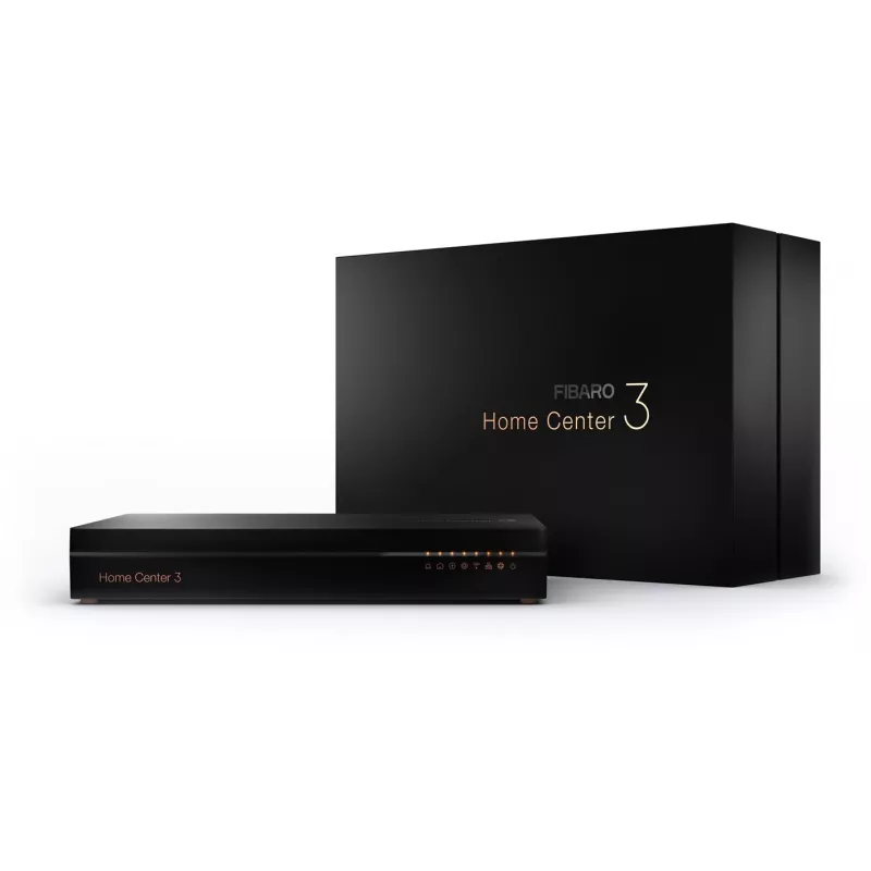Fibaro Home Center 3 Wired & Wireless čierna