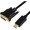 Adaptér video kábla LogiLink CV0131 2 m DisplayPort DVI čierny