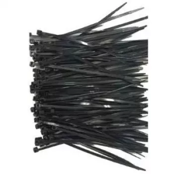 Sťahovacie pásky Gembird NYTFR-250X3.6 nylon čierne 100 kusov