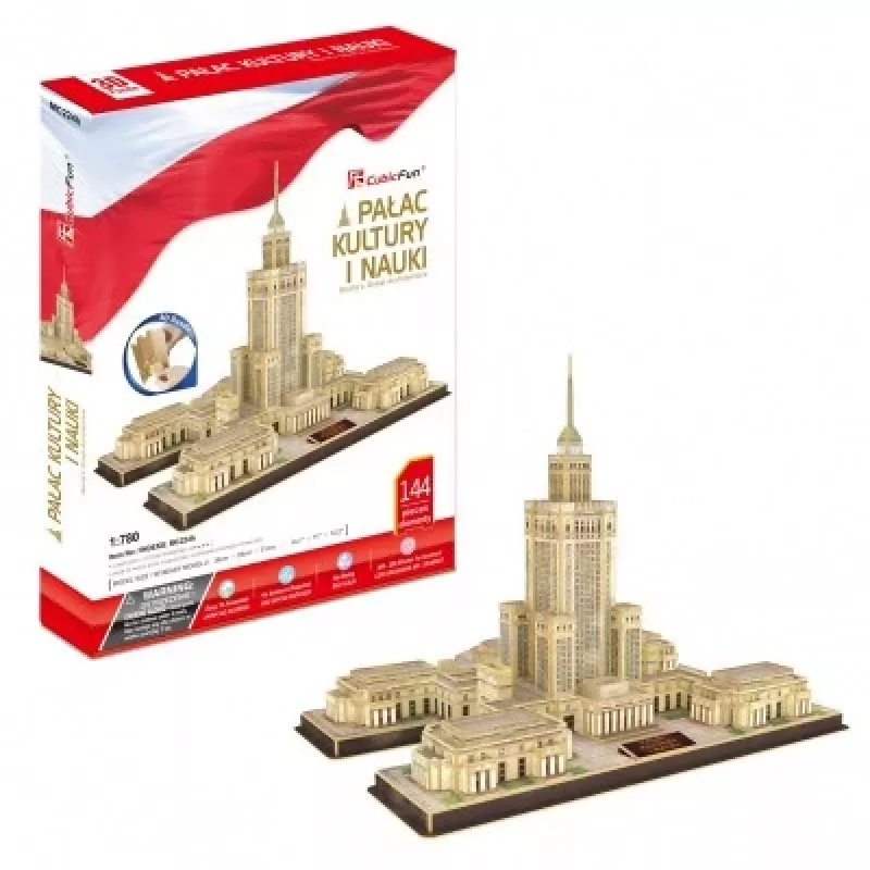 3D PUZZLE Palác kultúry a vedy, 144 ELEMENTOV