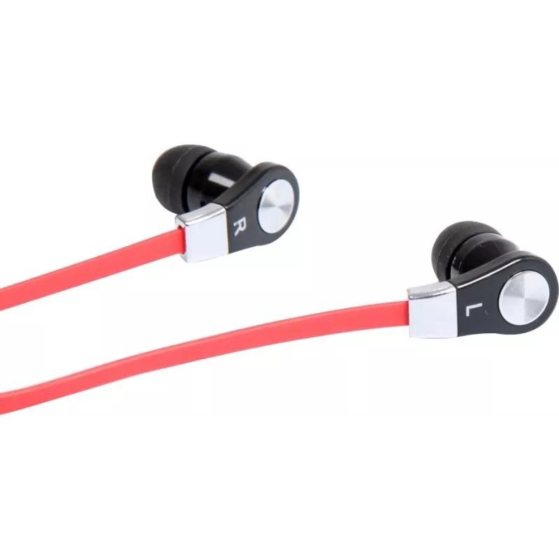 MAGICSOUND DS-2 - STEREO SLÚCHADLÁ S MIKROFÓNOM, ČIERNO-ČERVENÉ