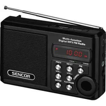 Prenosné rádio SRD 215 B MP3, USB, SD