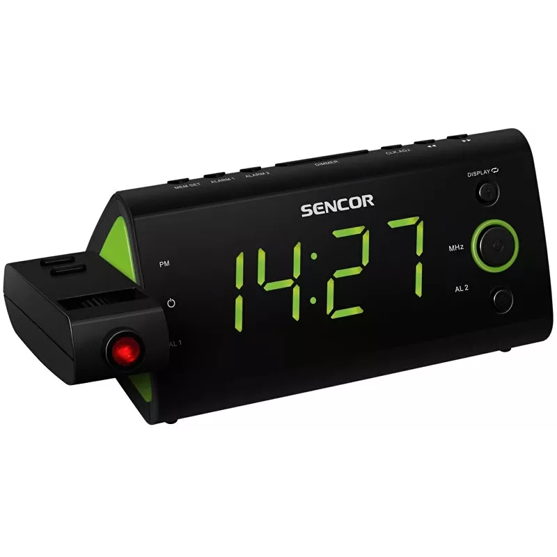 SRC 330GN rádiobudík s projektorom času