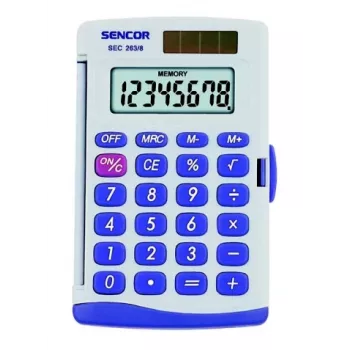 Kalkulačka Sencor SEC 263/8 vrecková sivá