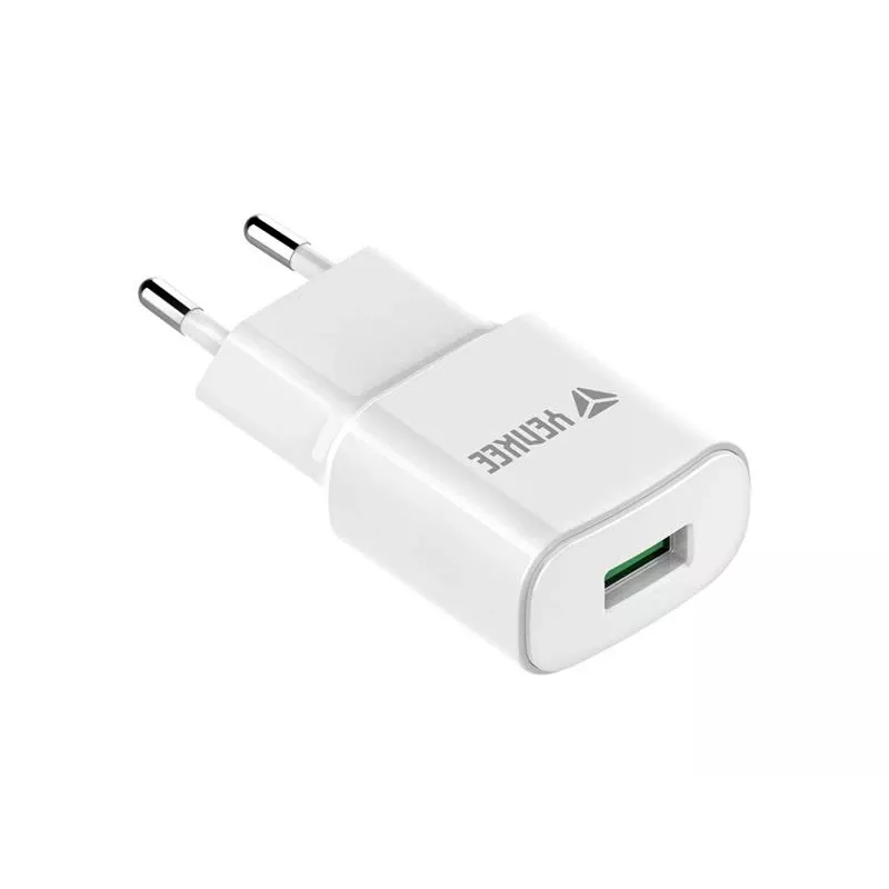 USB sieťová nabíjačka YENKEE YAC 2023WH 18W 3A Quick Charge 3.0