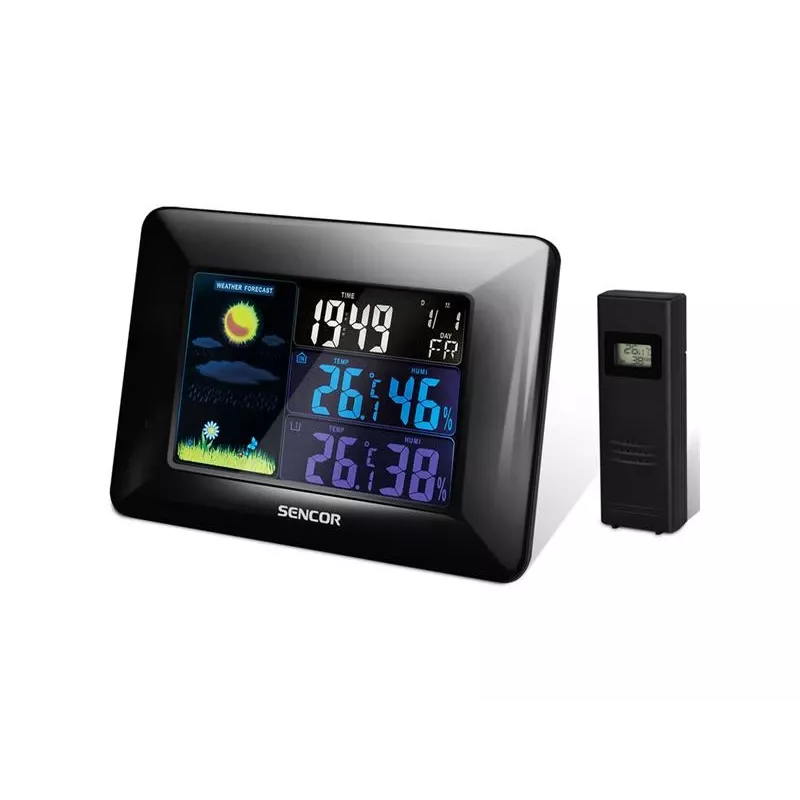 Sencor SWS 4250 meteostanica s bezdrôtovým senzorom, farebný LCD
