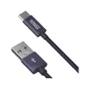 Kábel YENKEE YCU 301 BE USB-A 2.0/USB-C 1m fialový