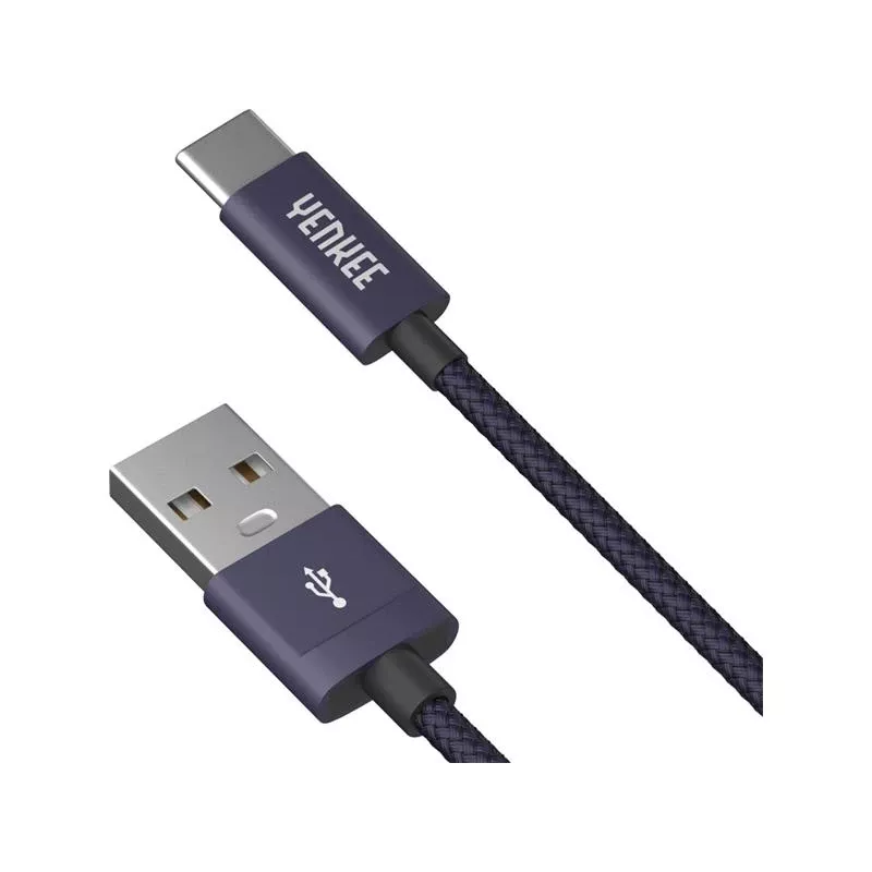 Kábel YENKEE YCU 301 BE USB-A 2.0/USB-C 1m fialový