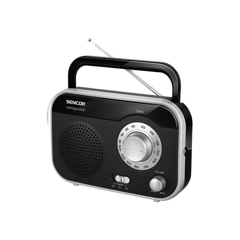 SENCOR rádio SRD 210 BS, čierna/strieborná