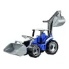 Lena GIGA TRUCKS traktor s čelným nakladačom, traktor, 3 roky, plast, modrá, sivá, biela