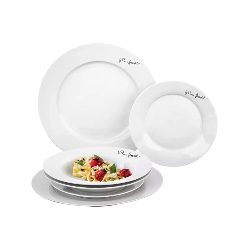 Sada stolového riadu Lamart LT9001 6 ks porcelán biela 3 osoby