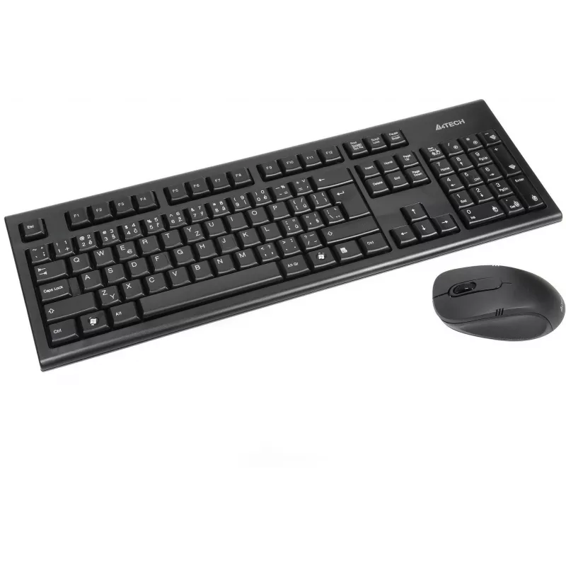 A4Tech 7100N desktopová klávesnica myš vrátane RF Wireless QWERTY anglická čierna
