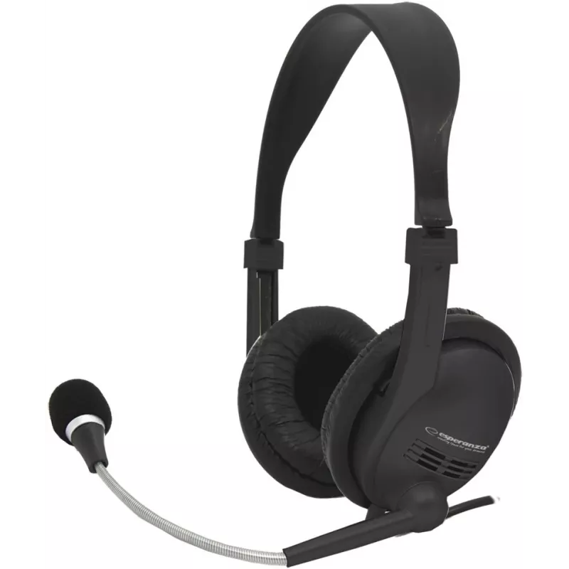Stereo headset s mikrofónom a reguláciou hlasitosti EH115