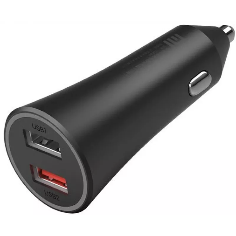 Xiaomi 37 Watt dvojportová nabíjačka do auta čierna, čierna