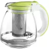 Sklenená kanvica Lamart LT7028 zelená transparentná 13 cm priemer 155 mm výška