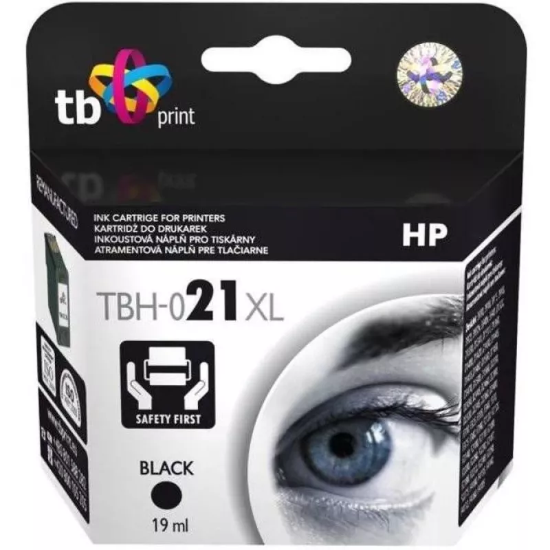 Atrament TBH-021XL (HP č. 21 - C9351AE) čierny repasovaný