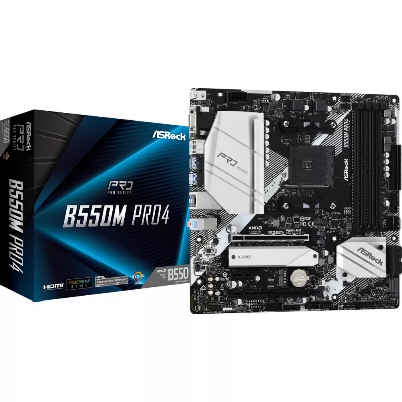ASRock B550M Pro4 AM4 Micro-ATX základná doska