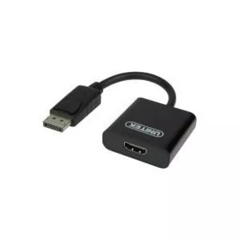 Unitek Y-5118DA adaptér DisplayPort na HDMI M/F, 0,1 m, Full HD 1920x1200, čierny