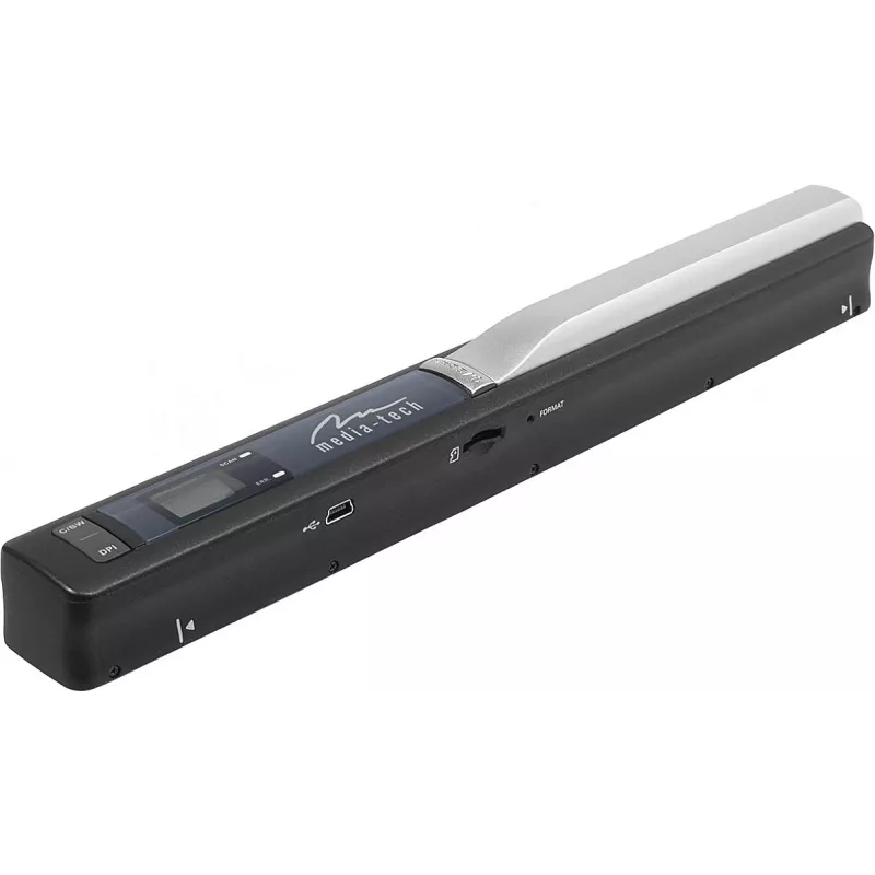 Skener pier MEDIA-TECH MT4090, čierny, LED displej, USB 2.0, MicroSD, batéria AAA