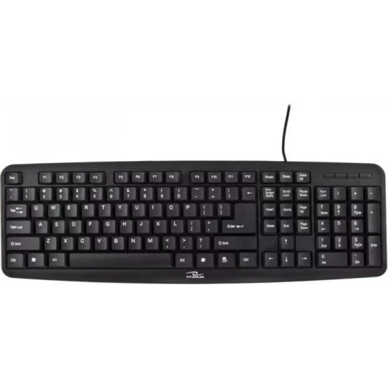 Titanum Tk102 PS/2 klávesnica čierna US Qwerty