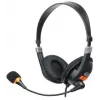NATEC Drone headset káblový s hlavovým mostom telefonovanie/hudba čierna, oranžová