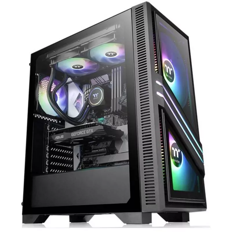 PC skriňa Thermaltake Versa T35 TG RGB Midi Tower čierna