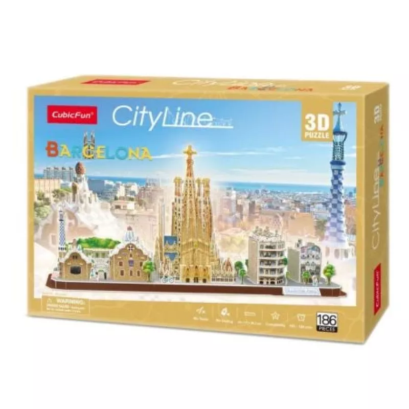 3D Puzzle - Barcelona - obtiažnosť: 4/8