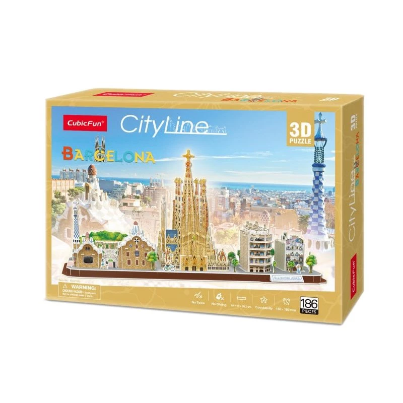 3D Puzzle - Barcelona - obtiažnosť: 4/8